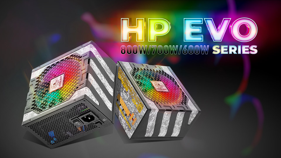 پاورهای جدید سری HP EVO گرین با نورپردازی ARGB و استاندارد Intel ATX 12V 2.52 روانه بازار شدند